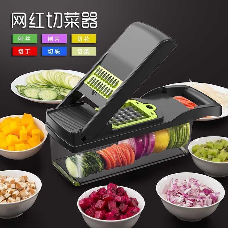image-Mo Ran Multifunction Vegetable Cutter - White