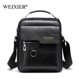 image-Messenger Bag Men's Leather Vertical Business Shoulder Bag