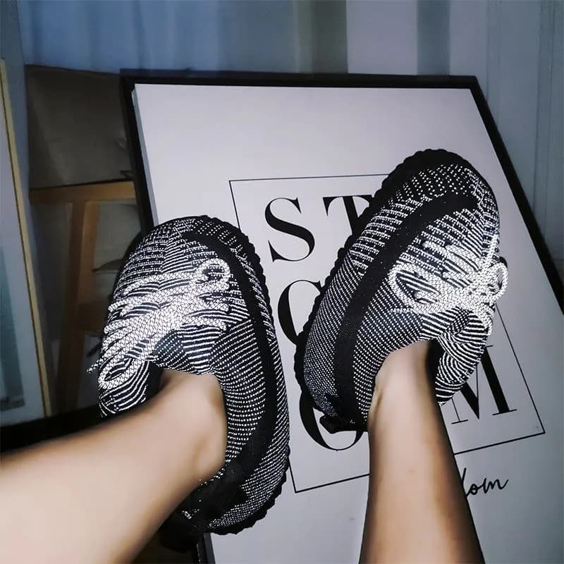 image-Douyin coconut cotton slippers back to the future luminous cotton shoes aj1 black and red spoof warm home cotton slippers wholesale