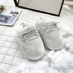 image-Douyin coconut cotton slippers back to the future luminous cotton shoes aj1 black and red spoof warm home cotton slippers wholesale