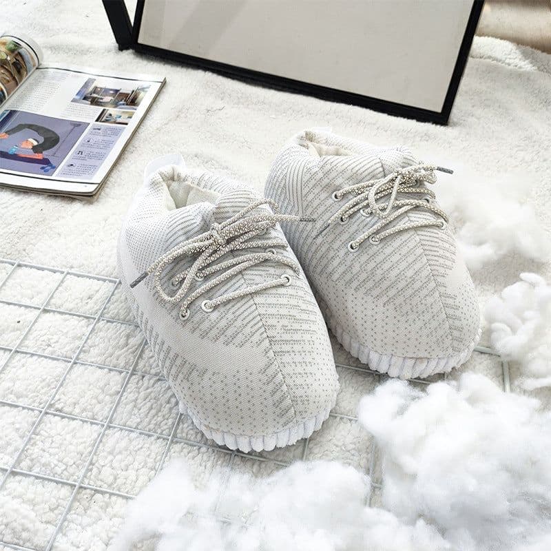 image-Douyin coconut cotton slippers back to the future luminous cotton shoes aj1 black and red spoof warm home cotton slippers wholesale