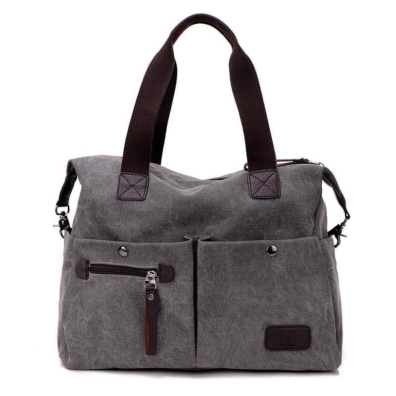 image-High Quality Solid Color Canvas Handbag For Women