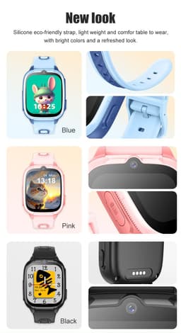 image-4G Kids Smartwatch D53 GPS Locator Tracker Video Call Smart Watch for