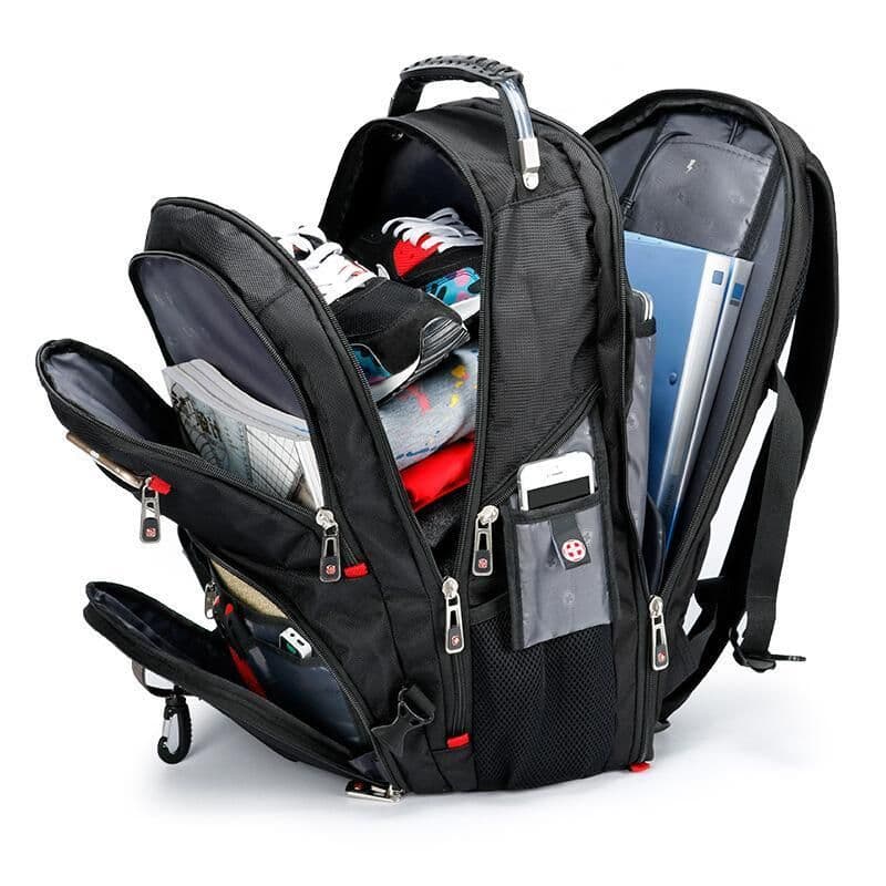 image-Classic Outdoor Fashion Casual Black Backpack