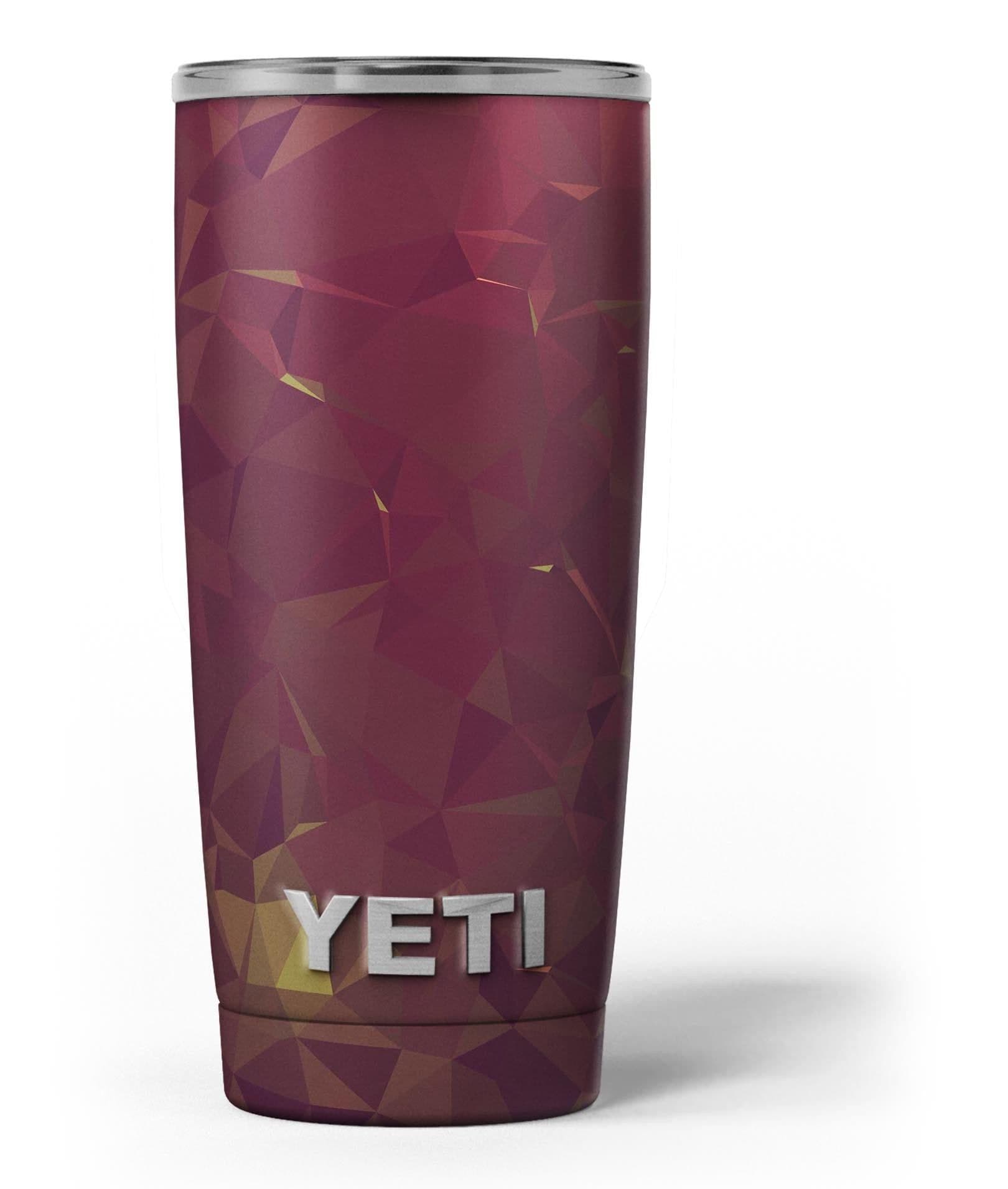 image-Red Geometric V13 - Skin Decal Vinyl Wrap Kit compatible with the Yeti