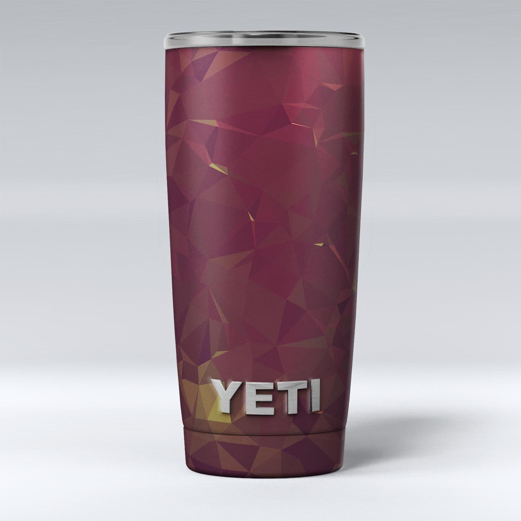 image-Red Geometric V13 - Skin Decal Vinyl Wrap Kit compatible with the Yeti