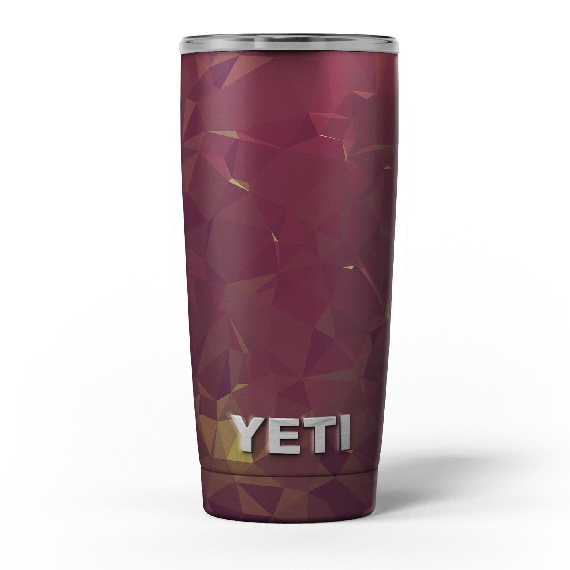 image-Red Geometric V13 - Skin Decal Vinyl Wrap Kit compatible with the Yeti
