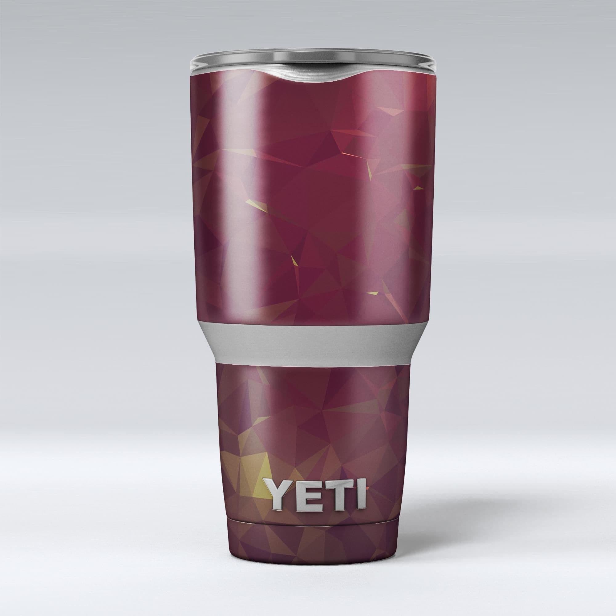 image-Red Geometric V13 - Skin Decal Vinyl Wrap Kit compatible with the Yeti