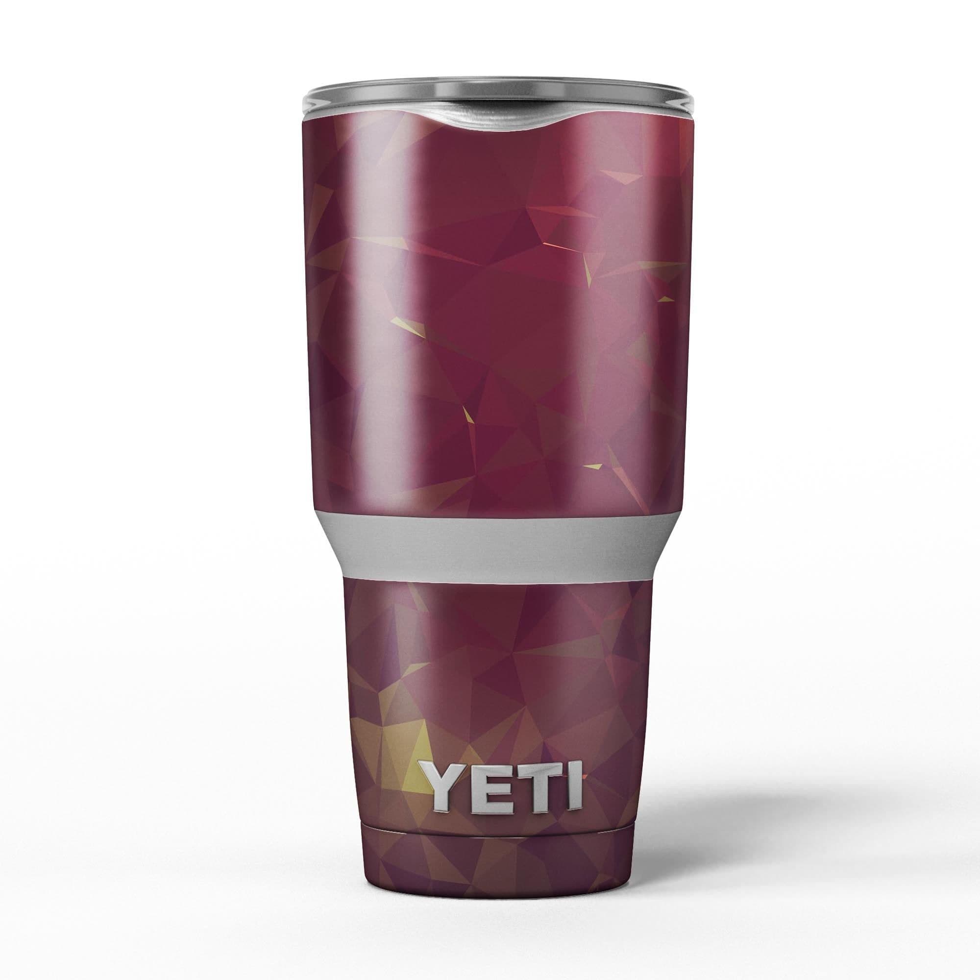 image-Red Geometric V13 - Skin Decal Vinyl Wrap Kit compatible with the Yeti