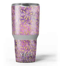 image-Daisy Pedals Over Purple Cloud Mix - Skin Decal Vinyl Wrap Kit