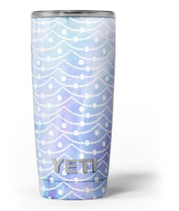image-Blue and Purple Watercolor Waves - Skin Decal Vinyl Wrap Kit