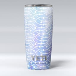 image-Blue and Purple Watercolor Waves - Skin Decal Vinyl Wrap Kit