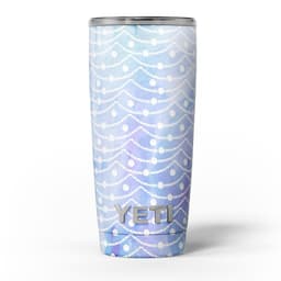image-Blue and Purple Watercolor Waves - Skin Decal Vinyl Wrap Kit