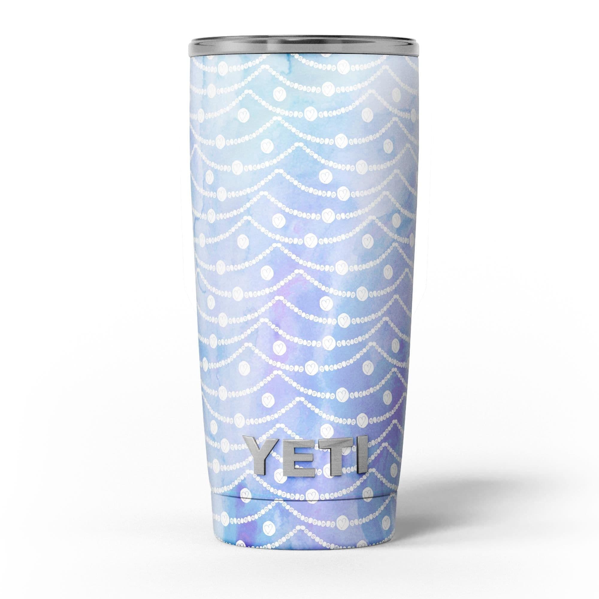 image-Blue and Purple Watercolor Waves - Skin Decal Vinyl Wrap Kit