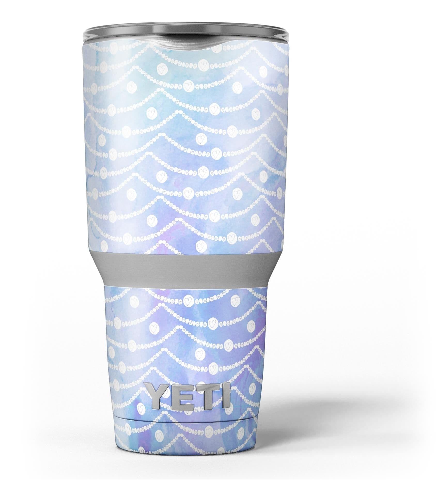image-Blue and Purple Watercolor Waves - Skin Decal Vinyl Wrap Kit