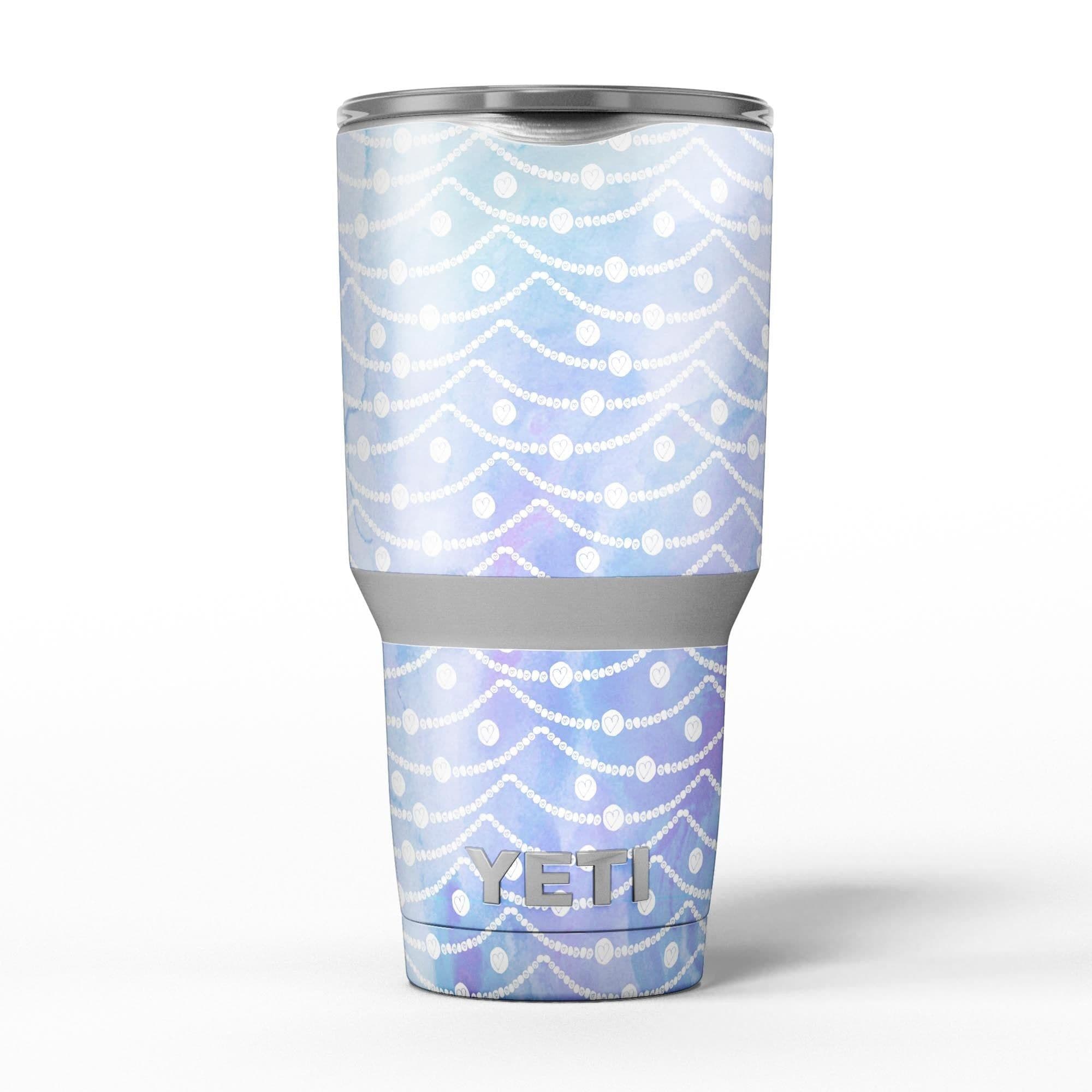 image-Blue and Purple Watercolor Waves - Skin Decal Vinyl Wrap Kit