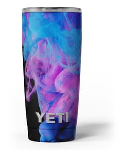 image-Glowing Pink and Blue CloudSwirl - Skin Decal Vinyl Wrap Kit