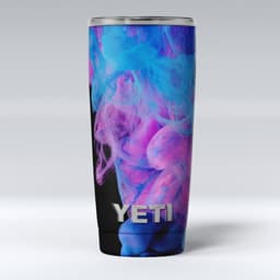 image-Glowing Pink and Blue CloudSwirl - Skin Decal Vinyl Wrap Kit