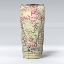 image-The Vintage African Map - Skin Decal Vinyl Wrap Kit compatible with