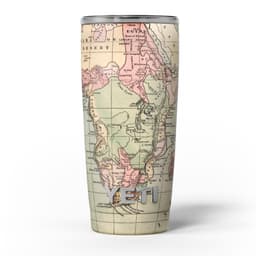 image-The Vintage African Map - Skin Decal Vinyl Wrap Kit compatible with