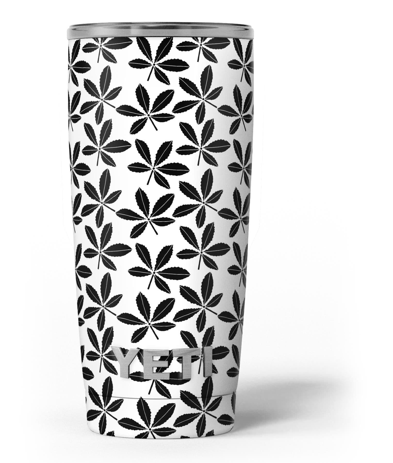 image-Slate Black 5 Leaf Clovers - Skin Decal Vinyl Wrap Kit compatible with