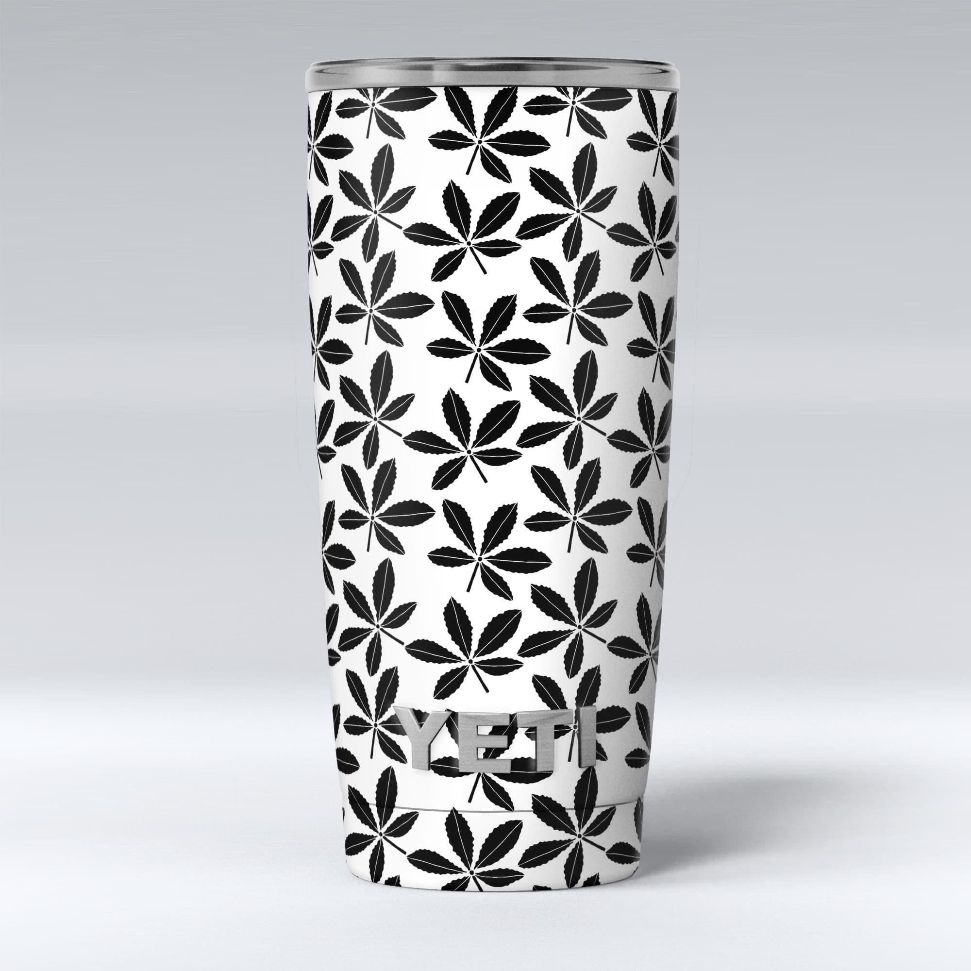 image-Slate Black 5 Leaf Clovers - Skin Decal Vinyl Wrap Kit compatible with