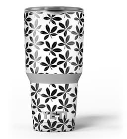 image-Slate Black 5 Leaf Clovers - Skin Decal Vinyl Wrap Kit compatible with