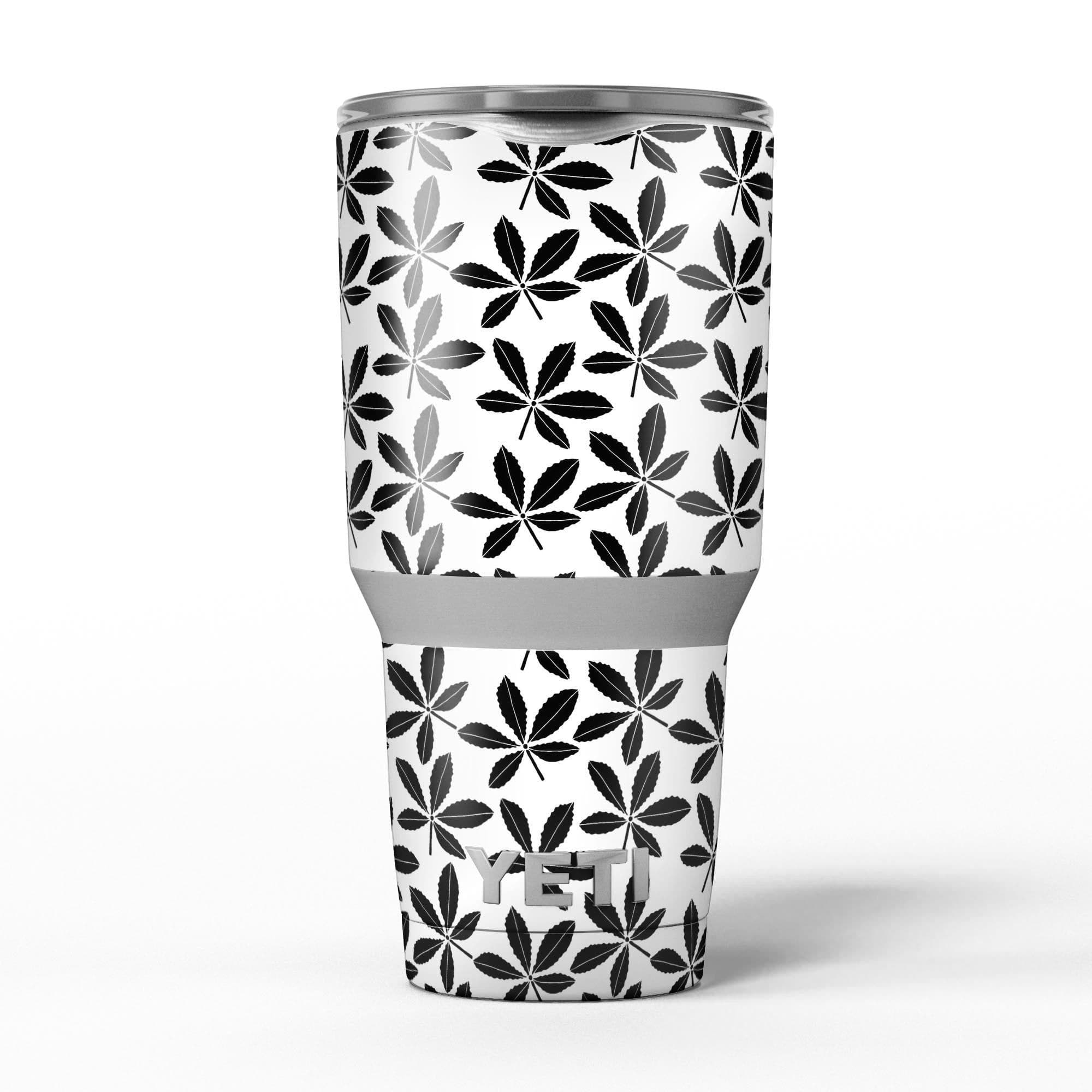 image-Slate Black 5 Leaf Clovers - Skin Decal Vinyl Wrap Kit compatible with