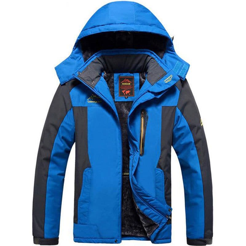 image-Men's Large Winter Outdoor Fishing Jacket, Waterproof 5000mm