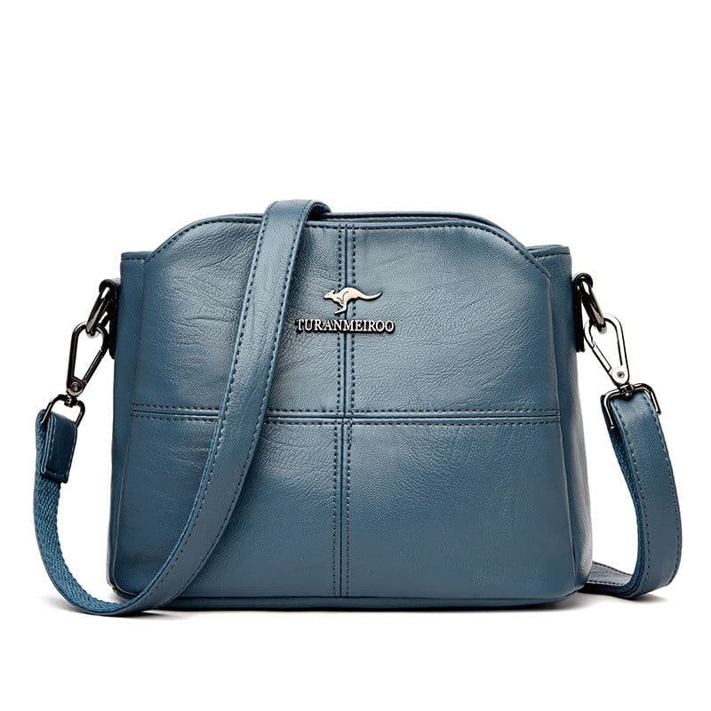 image-Suddenly Beautiful PU Shoulder Bag - Light Blue Small