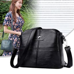 image-Suddenly Beautiful PU Shoulder Bag - Light Blue Small