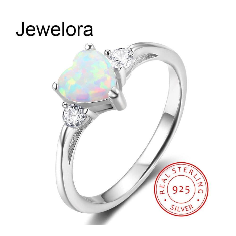 image-Heart-Shaped 925 Silver Ring for Women - Lam Hub Fong