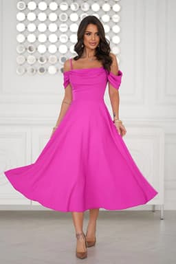 image-Evening dress Bicotone
