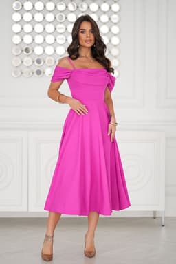 image-Evening dress Bicotone