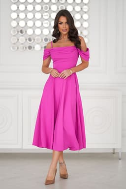 image-Evening dress Bicotone