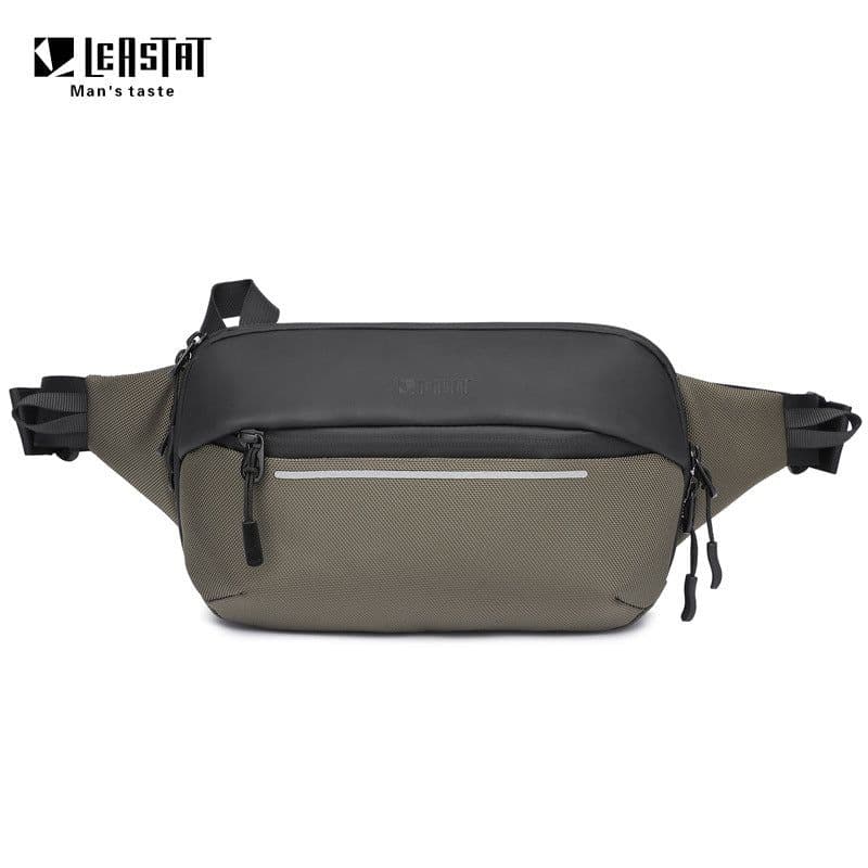image-LEASTAT Men's Chest Bag - Military Oxford Cloth