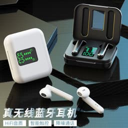 image-Cross-border Bluetooth L12 Sport In-Ear Headphones - Black/White 5.0