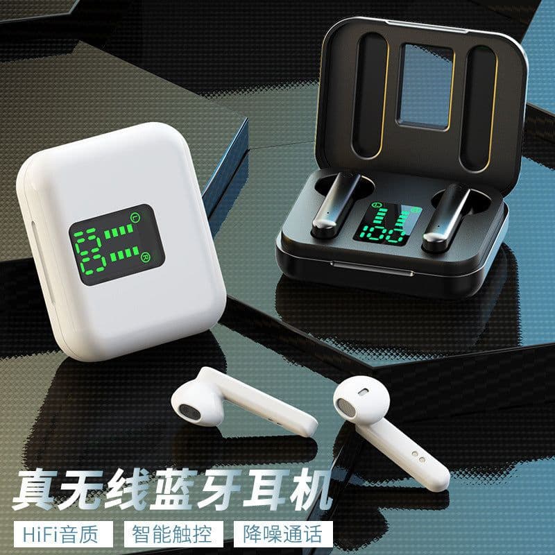 image-Cross-border Bluetooth L12 Sport In-Ear Headphones - Black/White 5.0