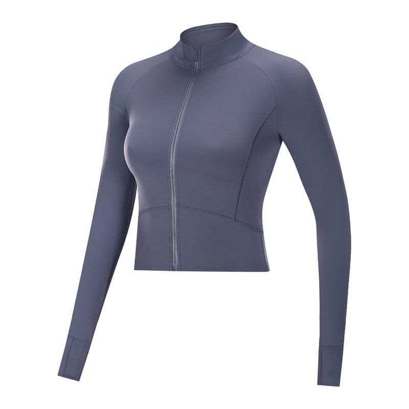image-Women's Yoga Sports Coat - Long-Sleeved Quick-Drying Cardigan (59 characters)