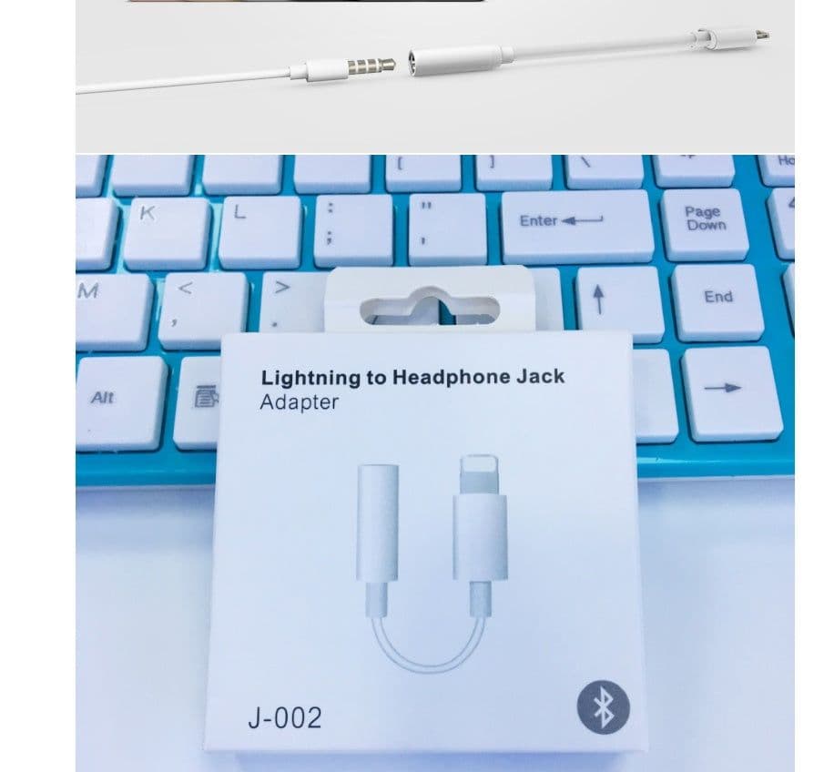 image-Audio Adapter Compatible For 78X Lightning To 3.5mm 2-in-1 Audio Adapter