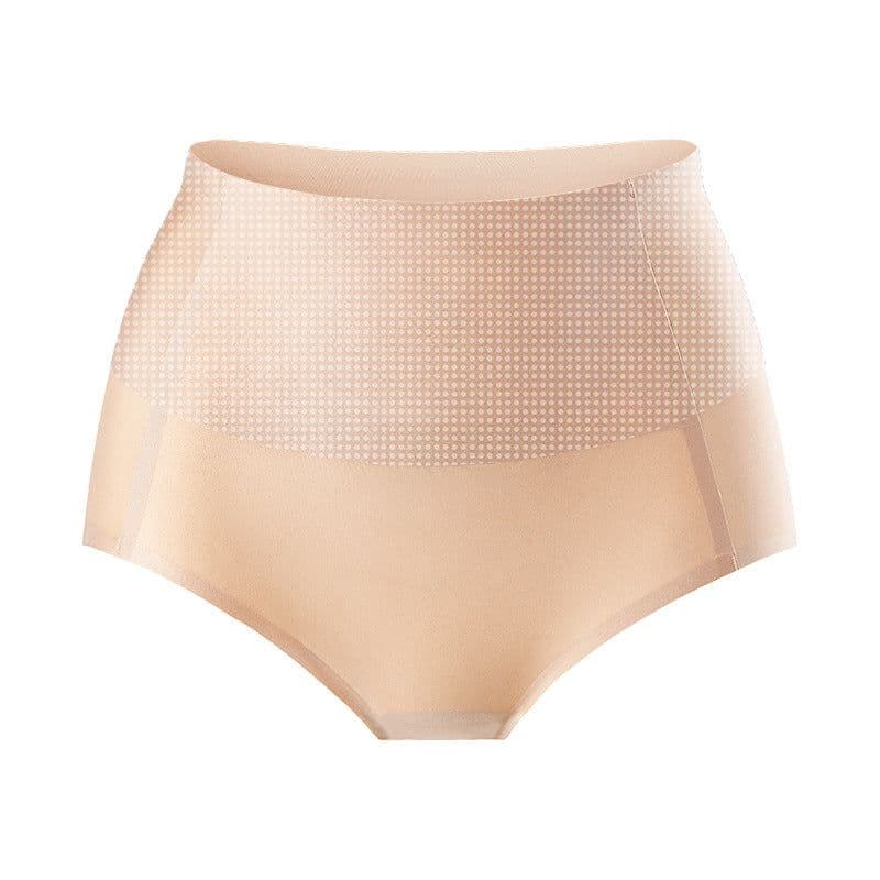 image-Ice Silk High Waist Slimming Panties - Antibacterial