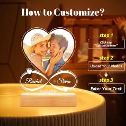 image-Valentine's Day Night Light Acrylic Color Printing Photo Personalized Ornament