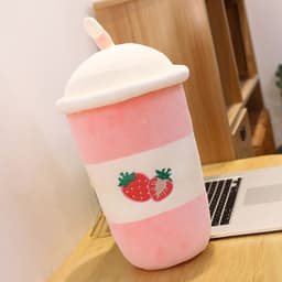 image-Milk Tea Plush Toy Pillow - Soft Cute Doll