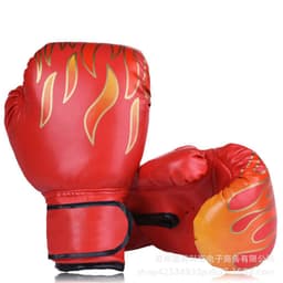 image-Customizable Flame Boxing Gloves for Kids & Adults - Durable Training Gloves