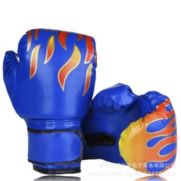 image-Customizable Flame Boxing Gloves for Kids & Adults - Durable Training Gloves