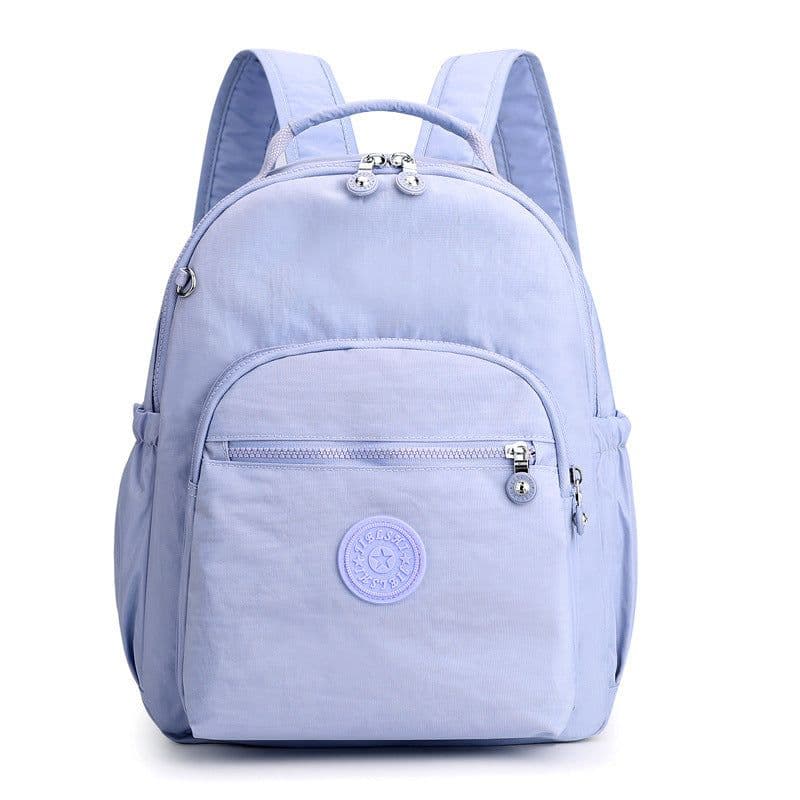 image-Jielangshi Nylon Backpack - Gray Bamboo Leaves