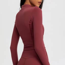 image-Women's Yoga Sports Coat - Long-Sleeved Quick-Drying Cardigan (59 characters)