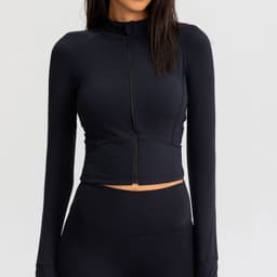 image-Women's Yoga Sports Coat - Long-Sleeved Quick-Drying Cardigan (59 characters)
