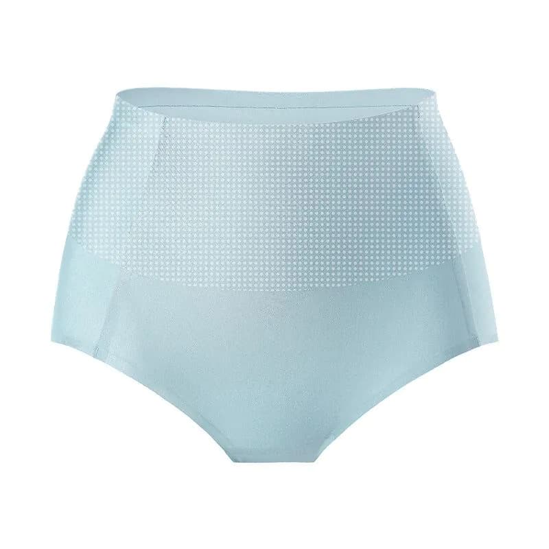 image-Ice Silk High Waist Slimming Panties - Antibacterial