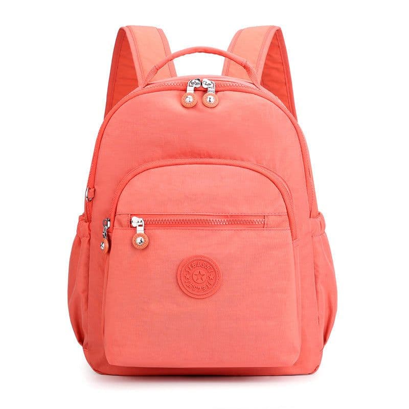 image-Jielangshi Nylon Backpack - Gray Bamboo Leaves